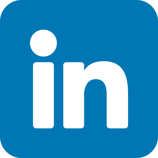 Blue LinkedIn logo